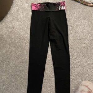 PINK cotton leggings